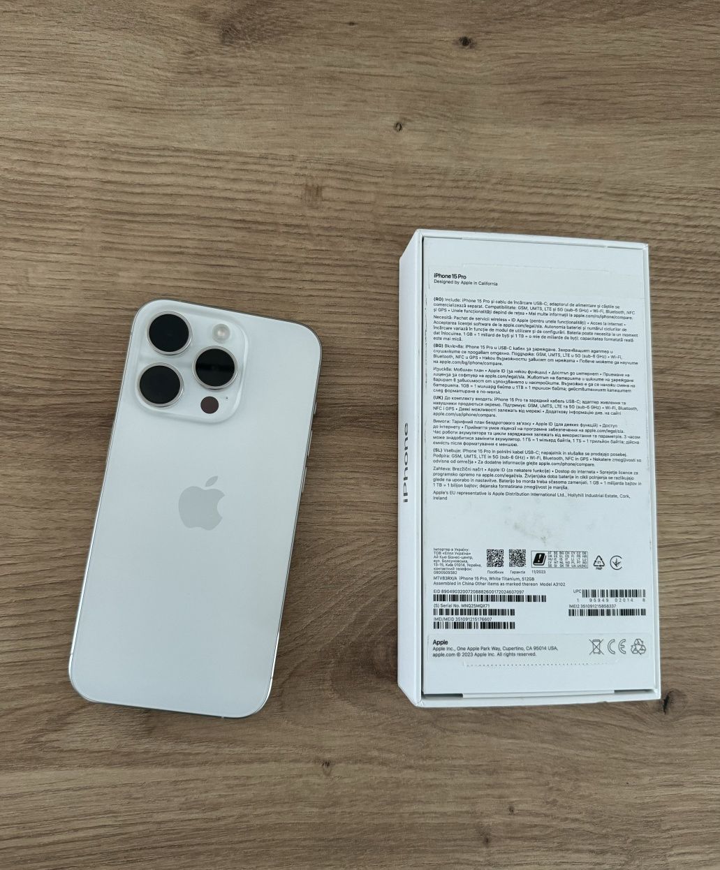 iPhone 15 Pro 512Gb Titanium White Garanție 4 Ani 2028 Factură