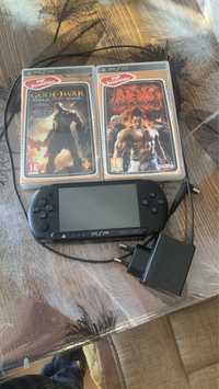 PSP-Е1004 със зарядно и две игри