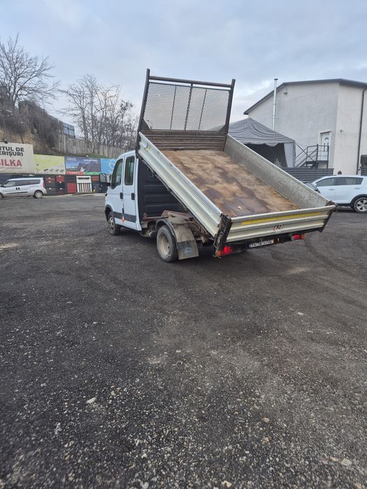 Iveco daily basculabil trilateral cabina dubla