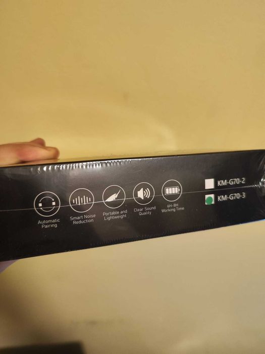 microfon cu casca wireless si lavaliera