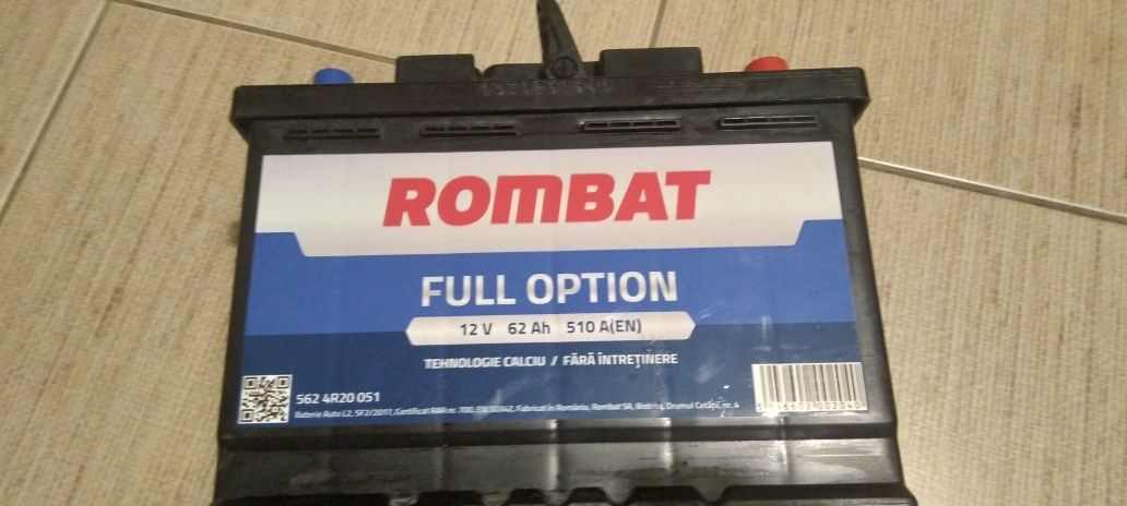 Baterie Rombat full option 62 ah