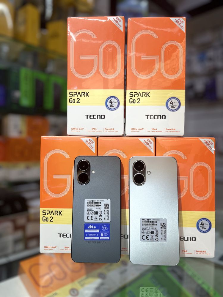 Tecno spark Go2  3/64gb , 3/128gb