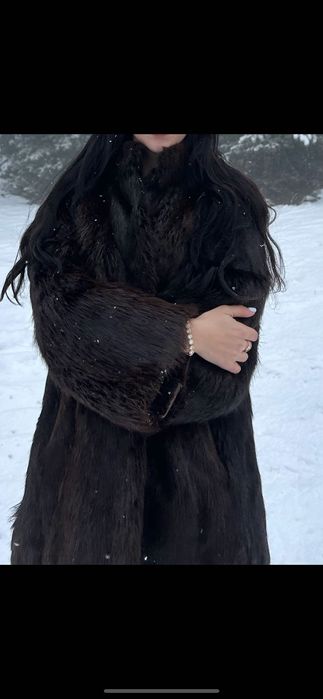 Палто естествен косъм