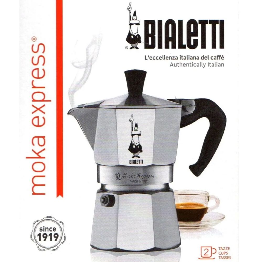 Гейзерная кофеварка Bialetti 130 ml Made in Italy 3 чашка