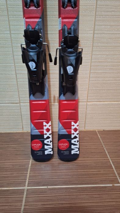 Schiuri 120cm elan maxx -clapari ski bete-set schi copii