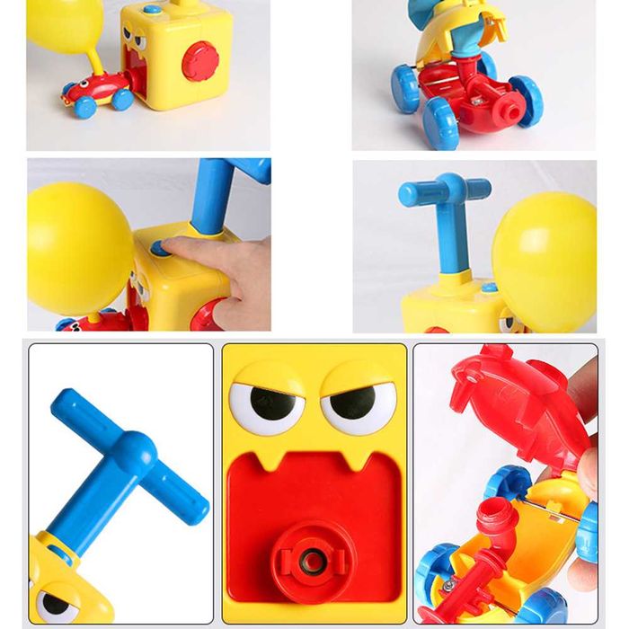 ОРИГИНАЛНА Детска помпа с колички  за надуване с ПОДАРЪК 25 балона