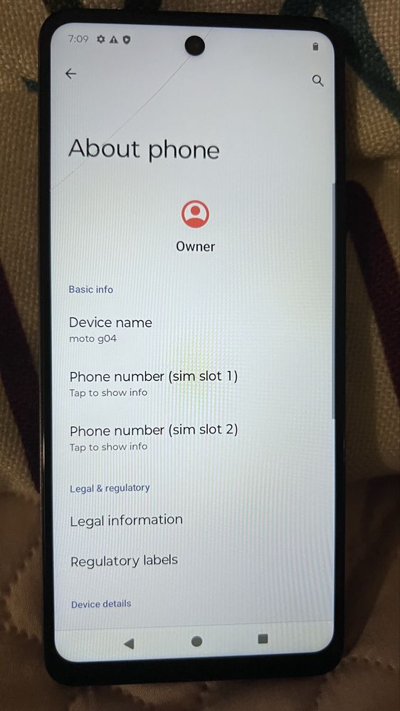 Motorola G04 64gb  android 14 nu are semnal sticla putin fisurata