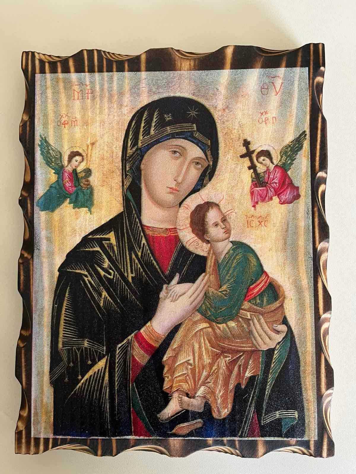 висококачествени цветни  икони печатани върху дърво