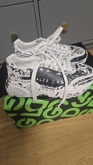 Dolce Gabbana Daymaster trainers,nr 39,noi,cutie, saculeti,piele