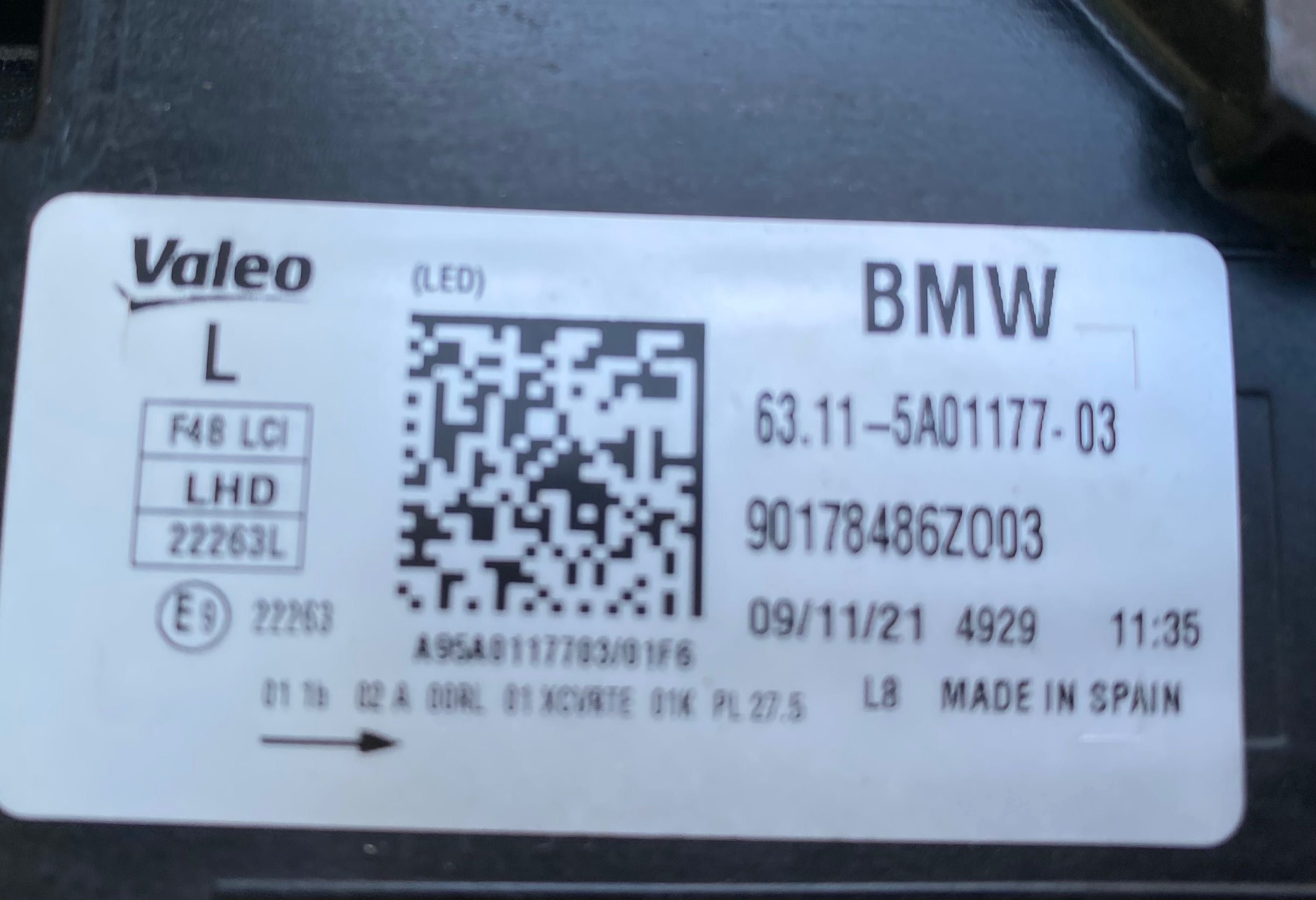 Фарове far BMW LED фар за Бмв Х1 Ф48 фейс Bmw X1 F48 LCI