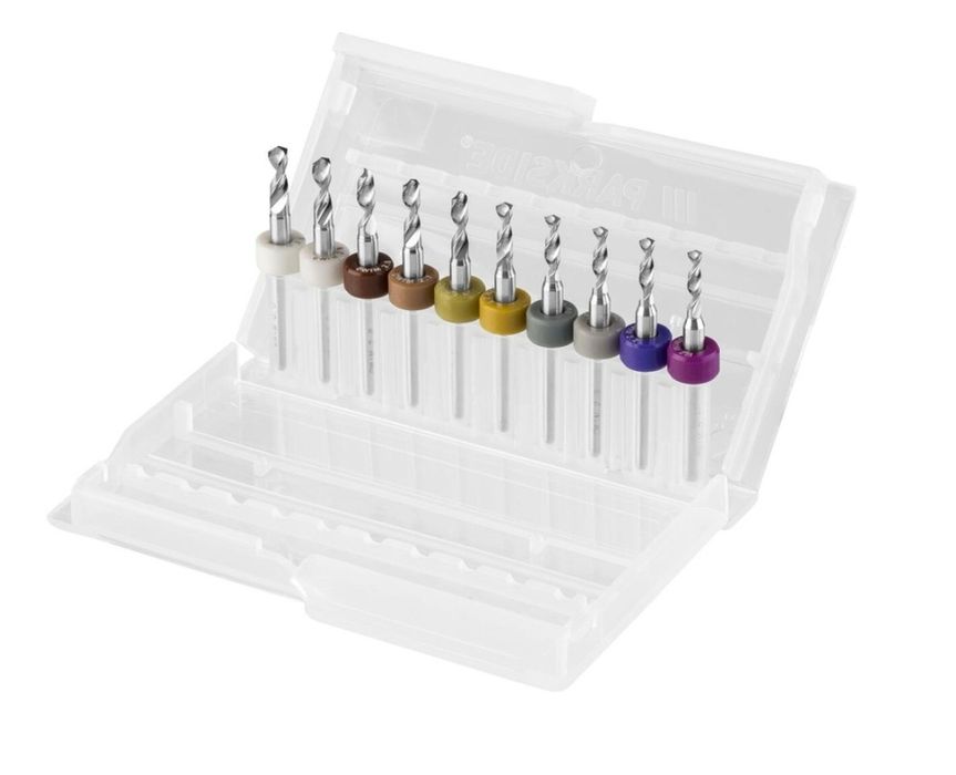 Set 10 micro burghie PARKSIDE din otel tungsten, diametru:2, 1-3 mm