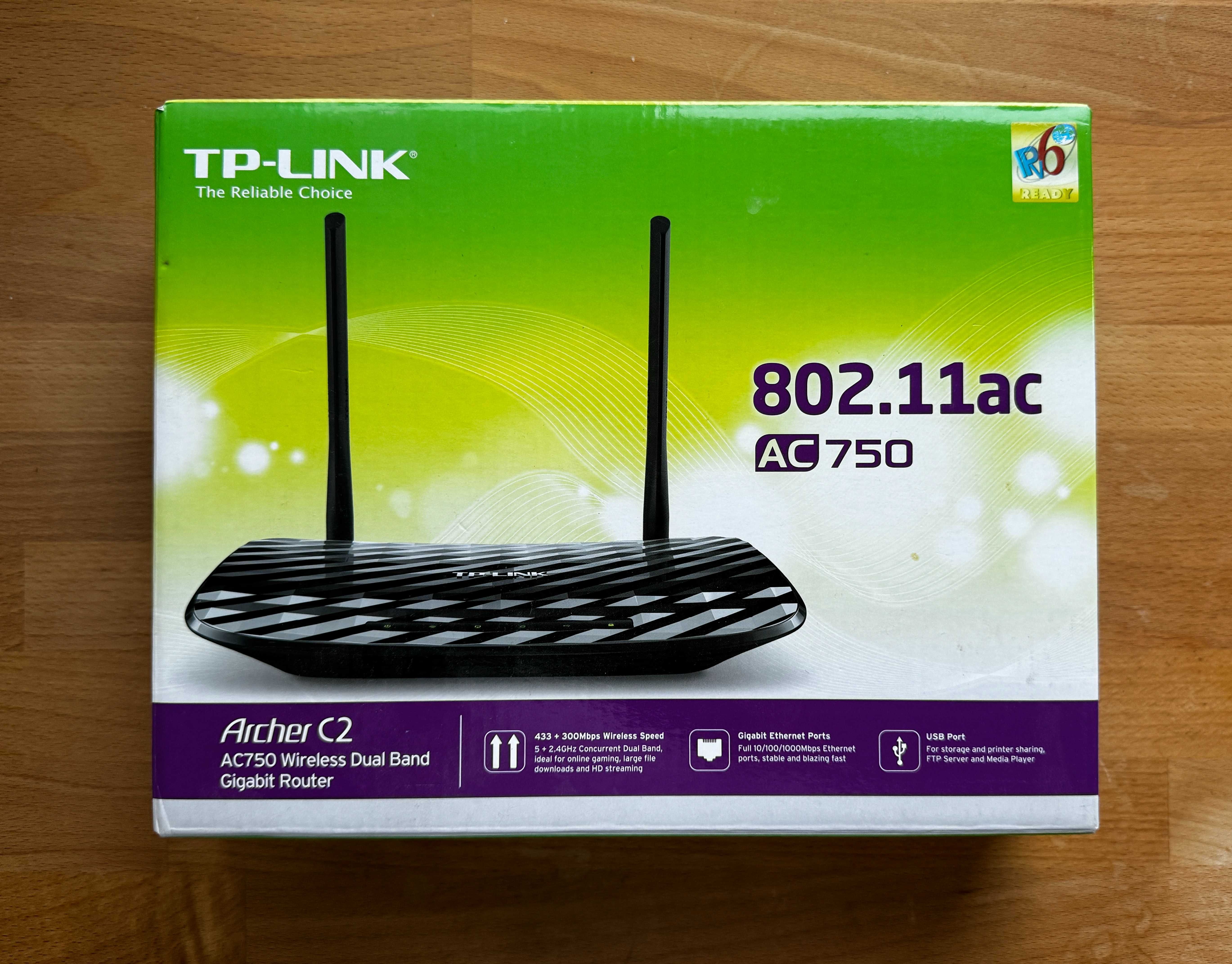 Рутер TP-LINK Archer C2 - AC750 Dual Band (2.4/5 GHz)