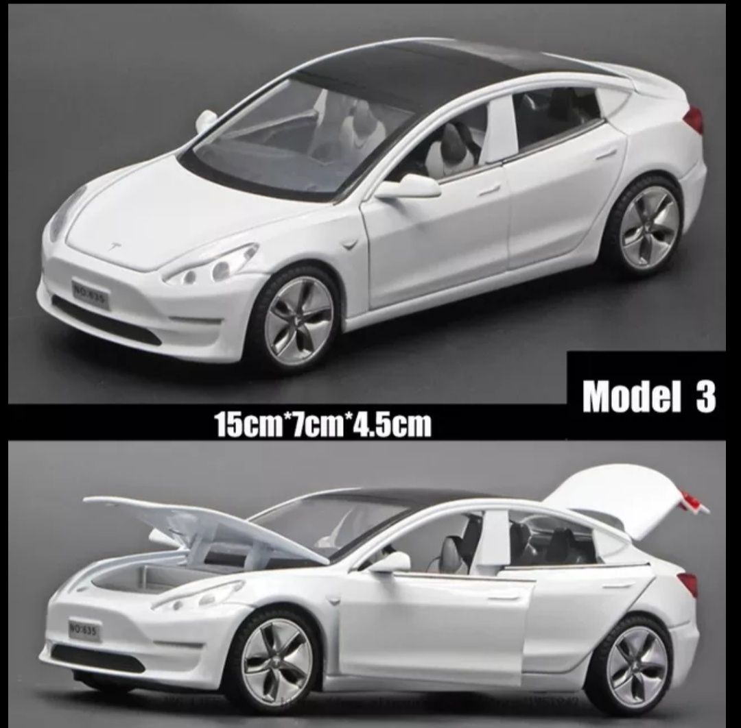 Macheta auto Tesla Model 3, noua, metalica 1:32