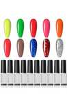 Set de 10 buc Lac de unghii GELFAVOR UV