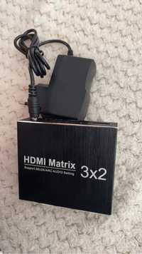 HDMI Matrix 3x2 cu incarcator