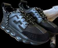 Adidasi Versace Chain Reaction Universali Black