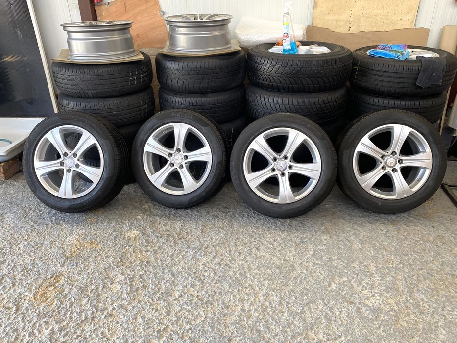Jante originale Mercedes 17 E- V Class W213 Anvelope 225/55R17 vara