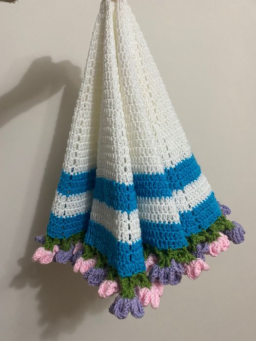Fata de masa/paturica bebelusi tip buchet de flori