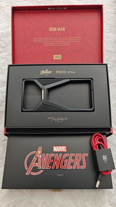 Кутия, Кейс и кабел за Xiaomi Poco X7 Pro Iron Man Limited edition