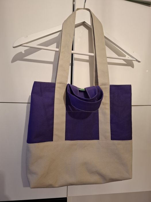Tote bag din tesatura tip doc gros – handmade