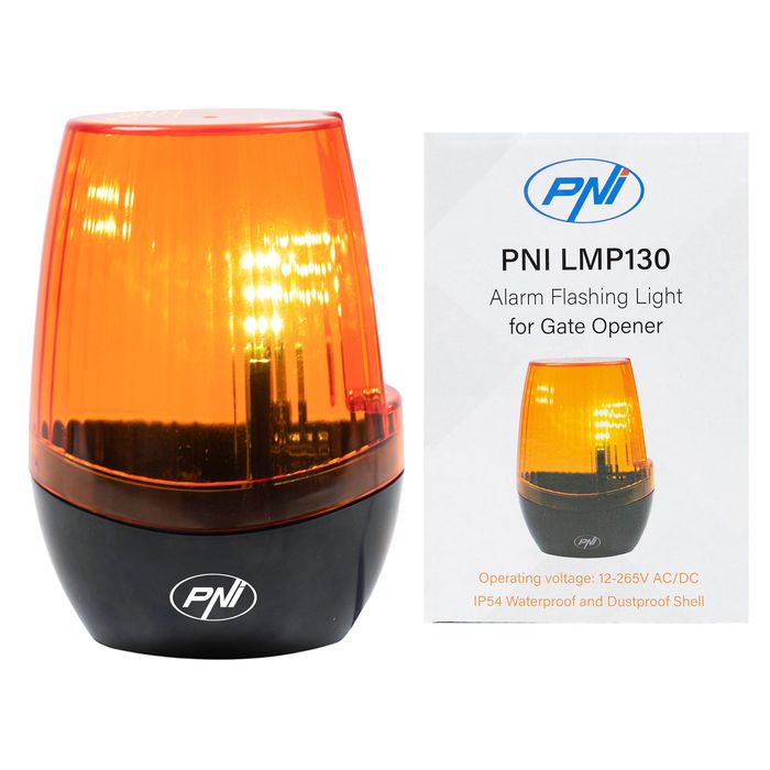Lampa LED de semnalizare deschidere poarta PNI LMP130 12-265V