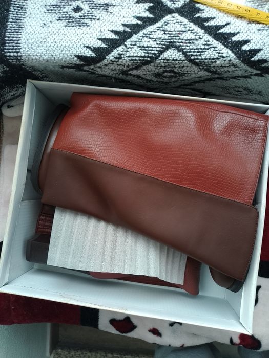 Cizme imitație piele