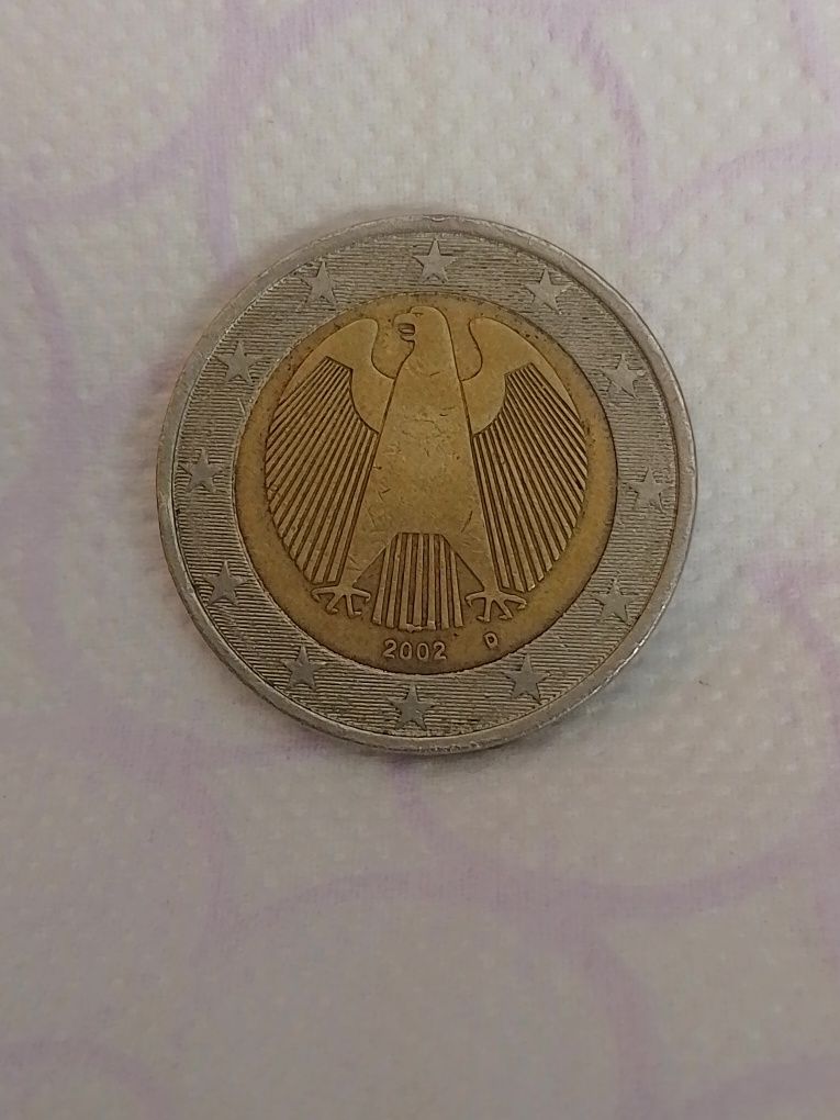 Монета от. 2. евро 2002 D -Германия