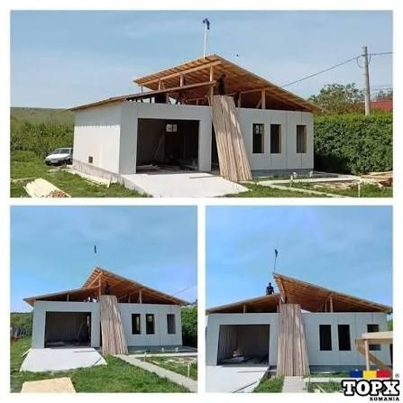Vând case modulare pe structură metalică