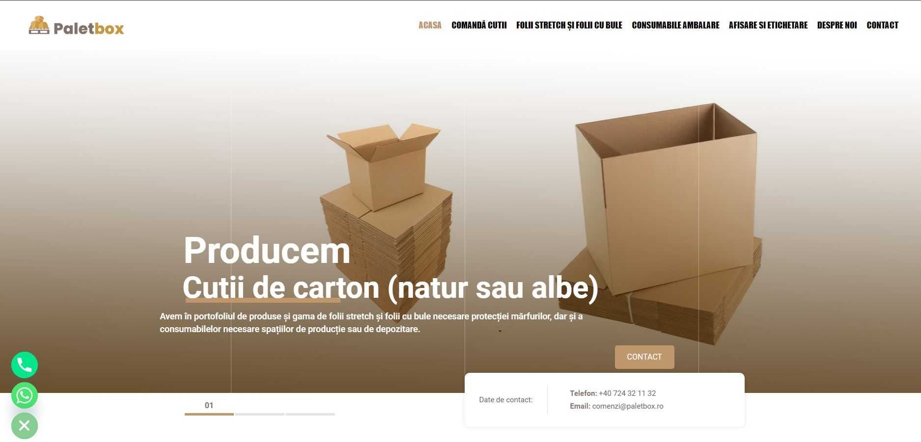 Paletbox.ro-- Produsctie si distributie cutii de carton