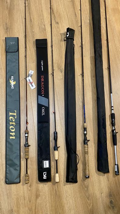 Lansete de spinning baitcasting