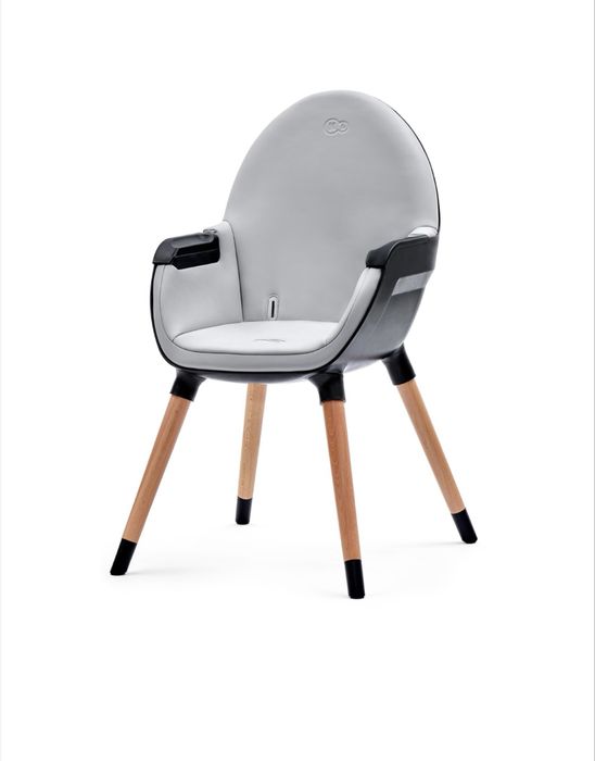 Scaun de masa 2 in 1 Kinderkraft Fini, Gri/Negru