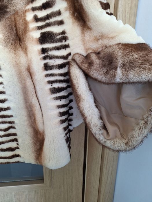 Палто норка и чинчила уникално