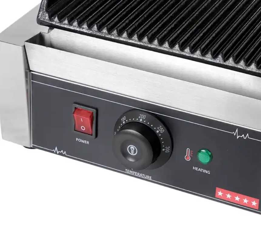 LIVRARE GRATUITA Grill electric de contact NOU Fonta / Inox