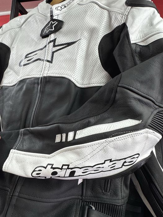 Кожено яке за мотор Alpinestars , с гърбица M , L