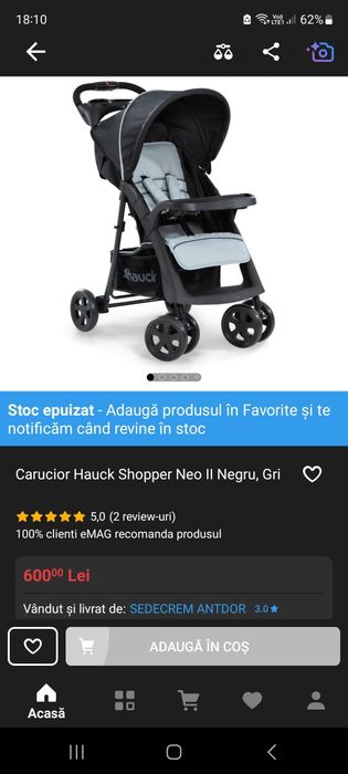 Caruț pentru copii Hauck Shopper Neo II