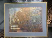 Tablou decorativ cu peisaj de pădure 52x42