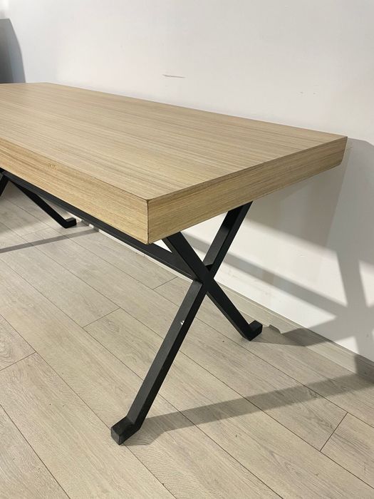 Masă 170x75 cm, Structură Metalică Solidă; Birou