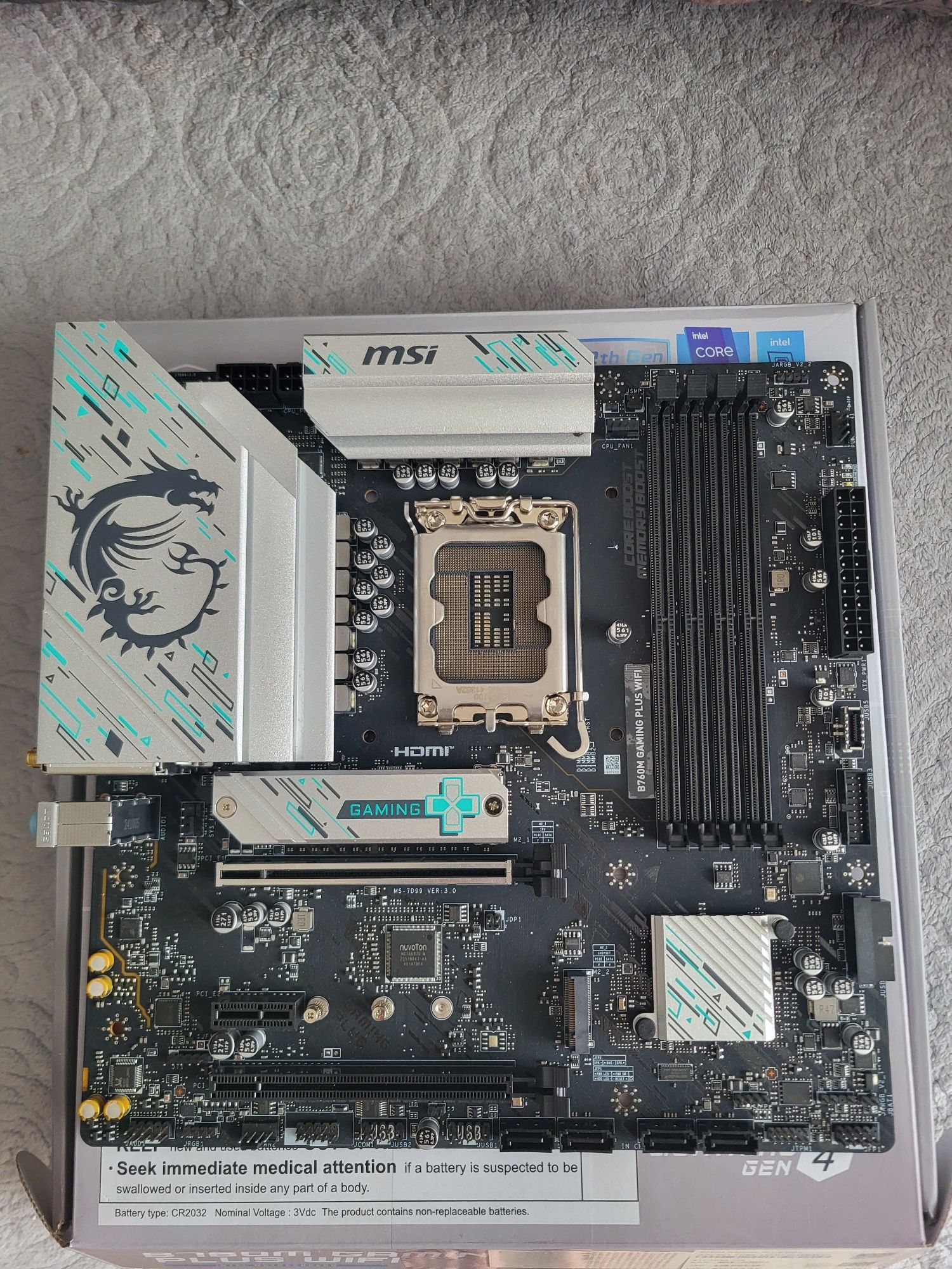 Материнская плата msi b760m gaming plus wifi ddr 5