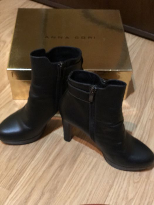 Botine piele naturala de vitel, Anna Cori,39