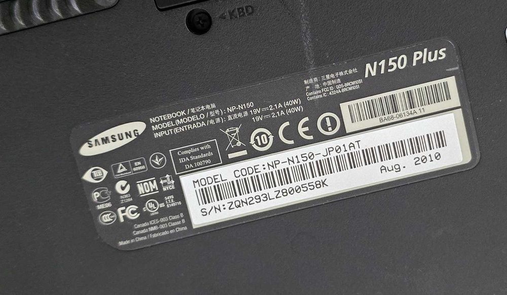 Laptop mini core2 - Samsung N150 Plus - functional,instalat