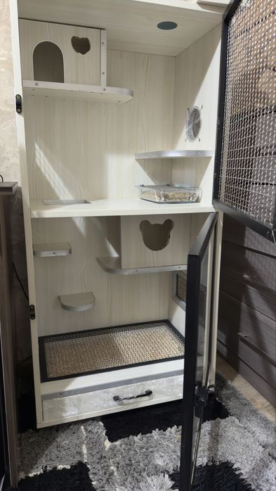 Клетка для шиншилл / витрина для шиншилл