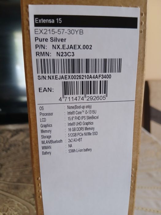 Laptop Acer  core i3