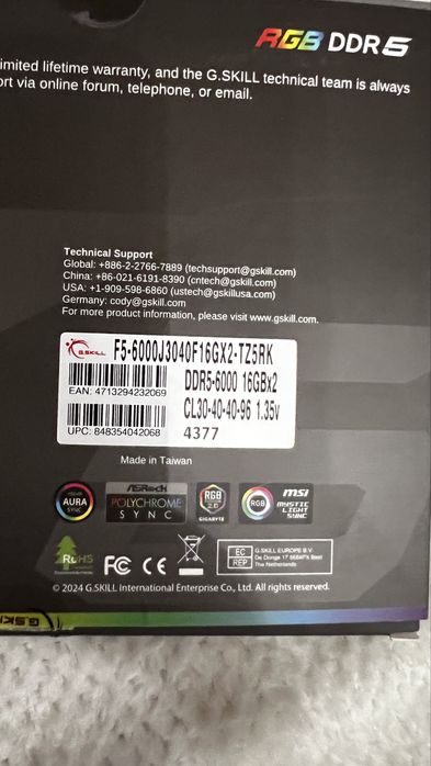 Memorie RAM G.SKILL Trident Z5 Neo 2x16gb 6000mh cl30