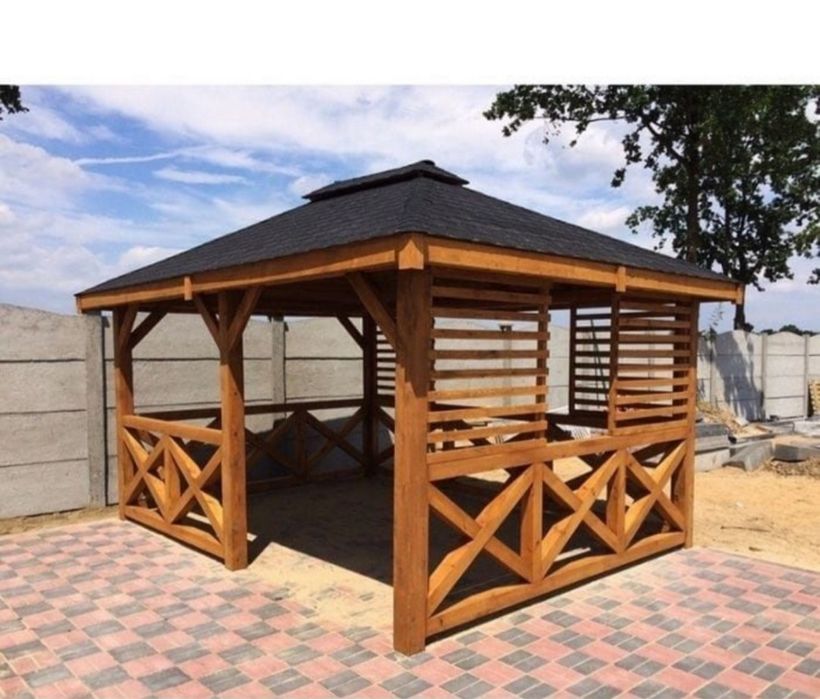 Tamplar Terase Foisoare Foisor Pergola Beach Bar Rideluim  Mese Leagăn