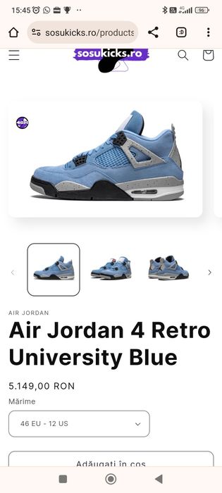 Air Jordan Retro University Blue