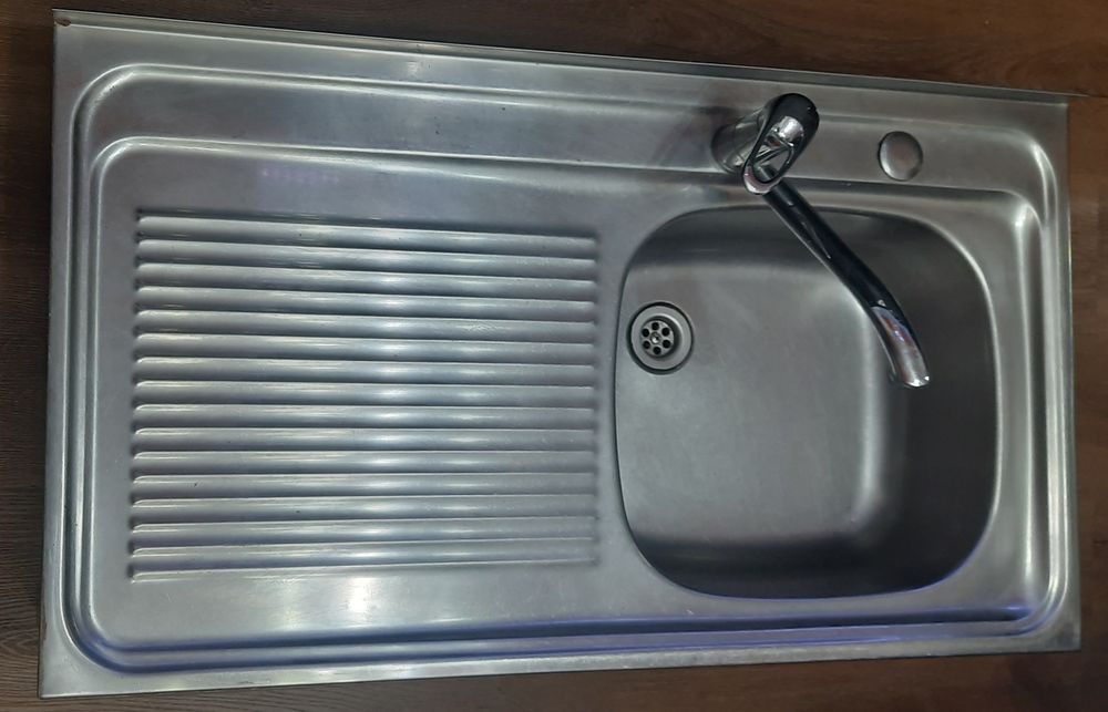 Chiuveta din Inox,Picurator Dreapta,pt. Masca+baterie inclusa,90×50x14