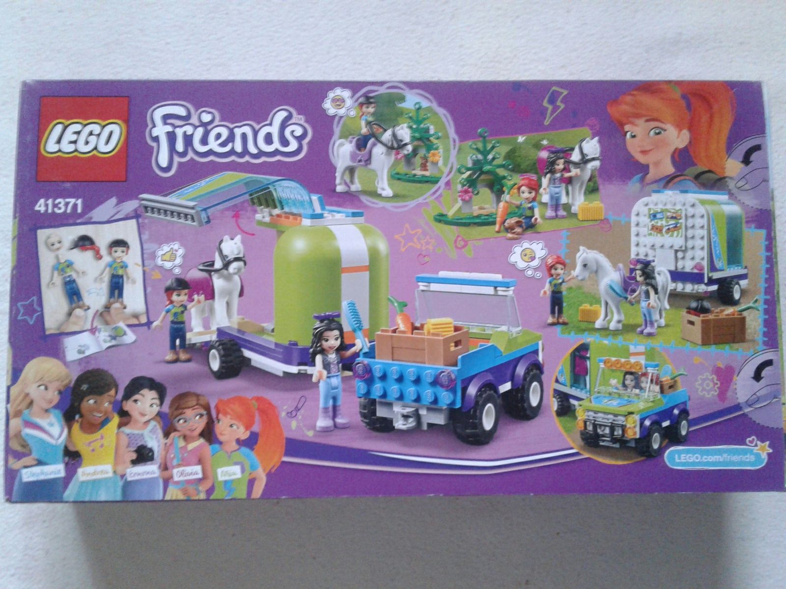 Super set Lego Friends Remorca pentru cai a Miei, 41371, nou, sigilat