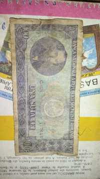 Bancnota 'Una sută lei' anul 1966