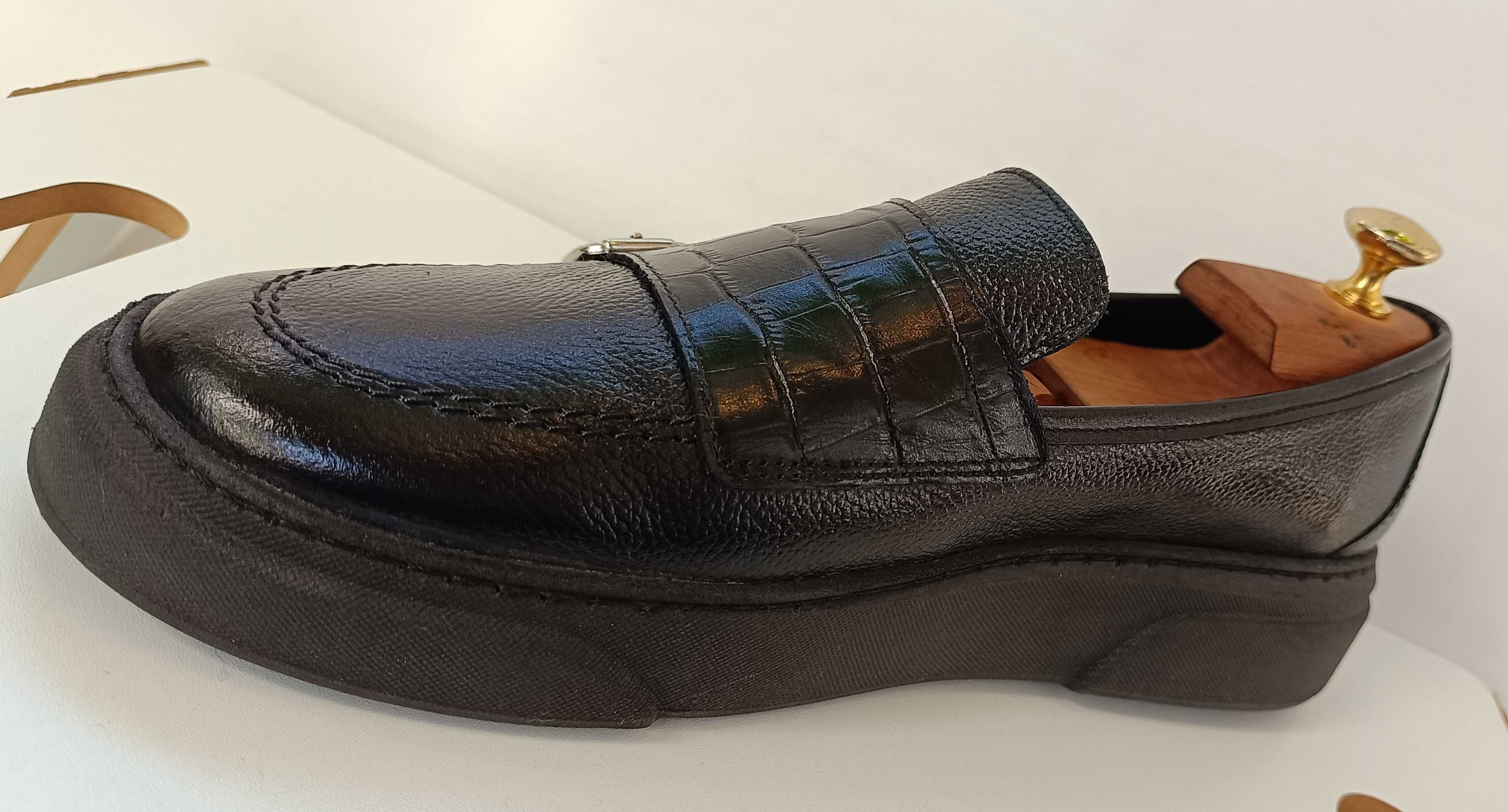 Pantofi casual 41.5 42 loafer monk Gregorio R. NOI lucrati manual piel