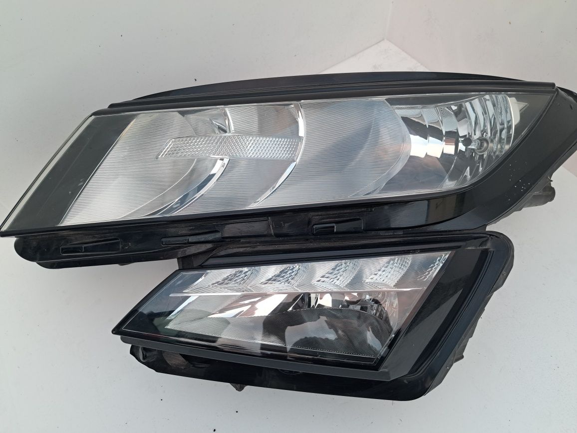 Ляв лед фар Skoda Kodiaq Шкода Кодиак лед фарове